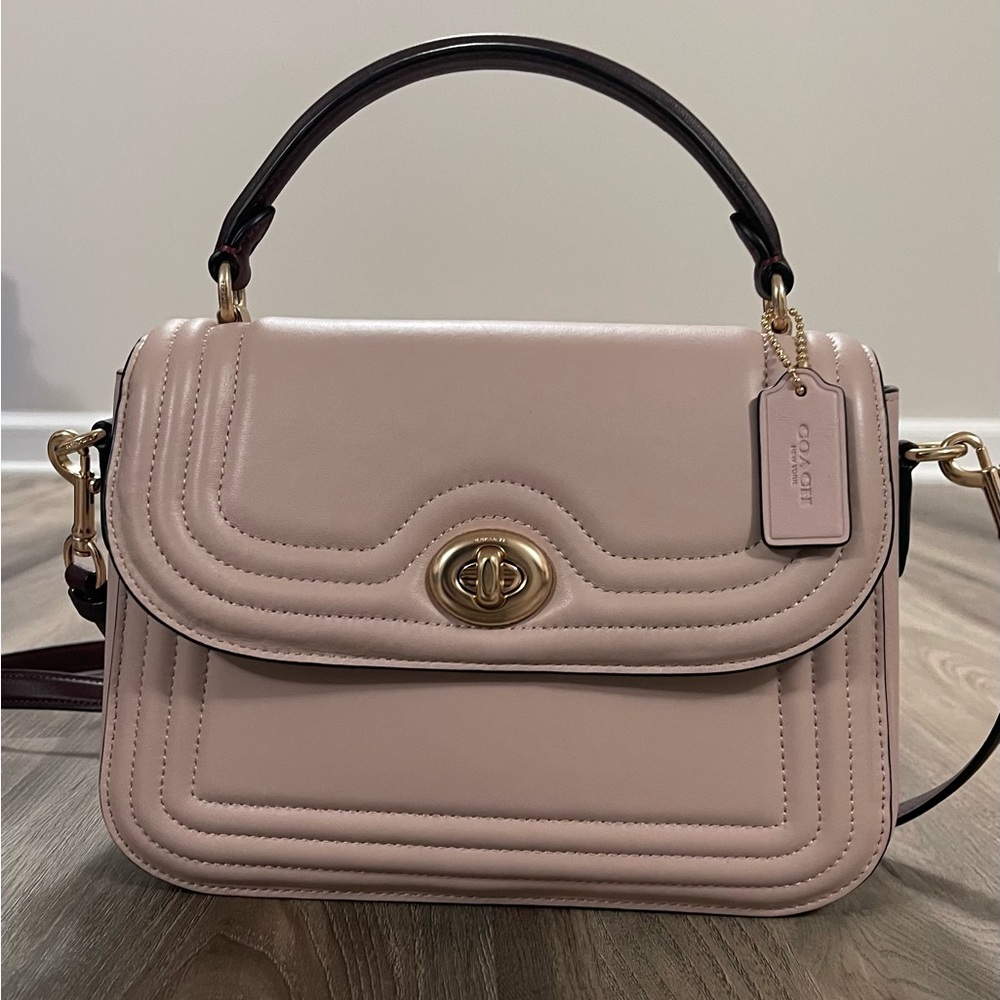 Coach Pink Leather Handbag
